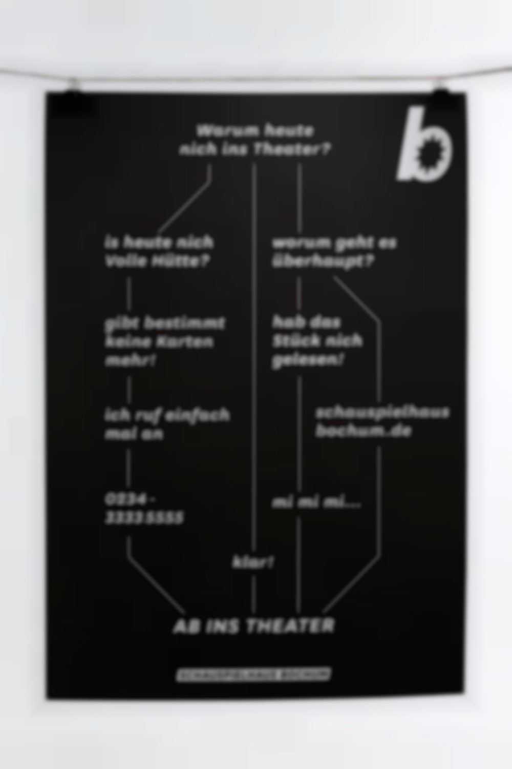 Ab ins Theater Plakat